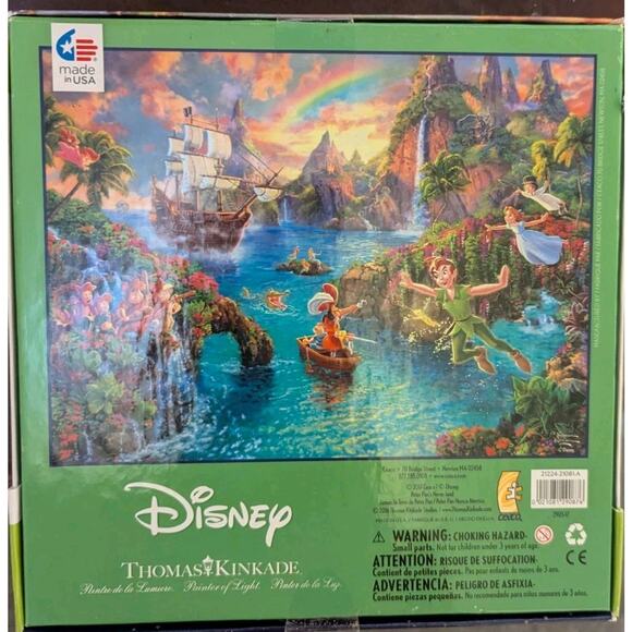 Disney Thomas Kinkade Puzzle Peter Pan 750 Pieces NEW Sealed - Picture 2 of 2